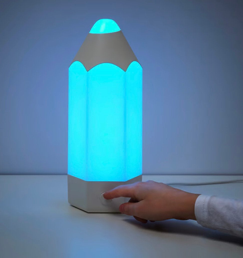 Ikea potlood lamp, Ophalen, Zo goed als nieuw, Kunststof, Wit