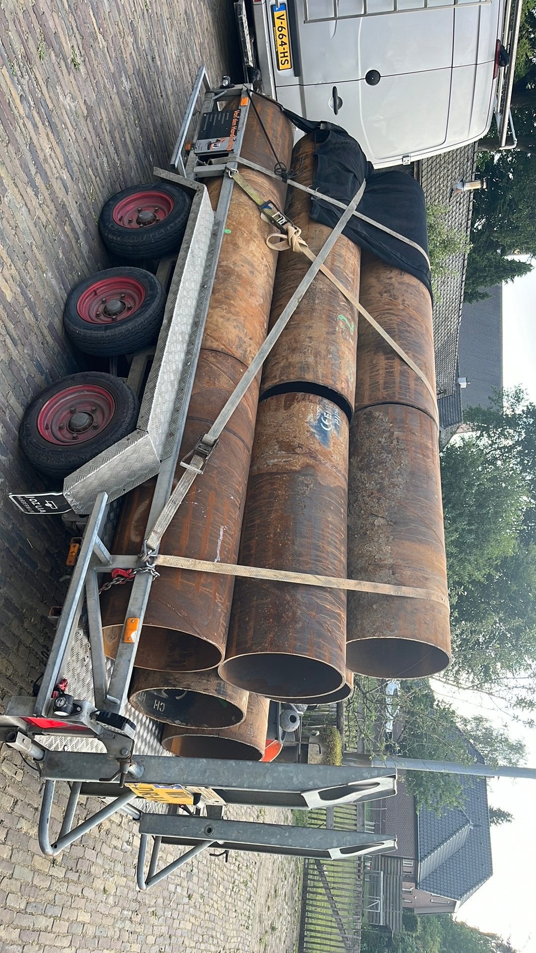 Tk stalen buizen, Ophalen, Overige materialen, Zo goed als nieuw, Minder dan 2 meter