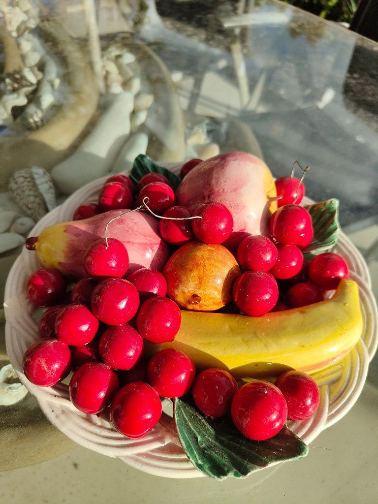 Capodimonte antiek porseleinen schaal met fruitten, Antiek en Kunst, Ophalen of Verzenden