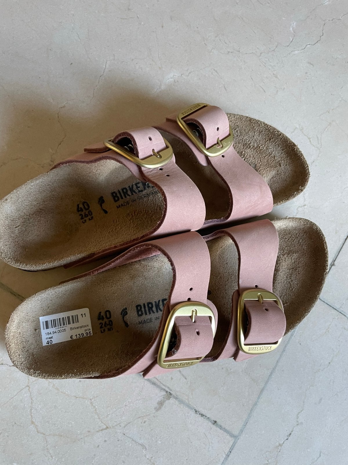 Nieuwe Birkenstocks maat 40 - Nooit gedragen, Slippers, Nieuw, Ophalen of Verzenden, Roze