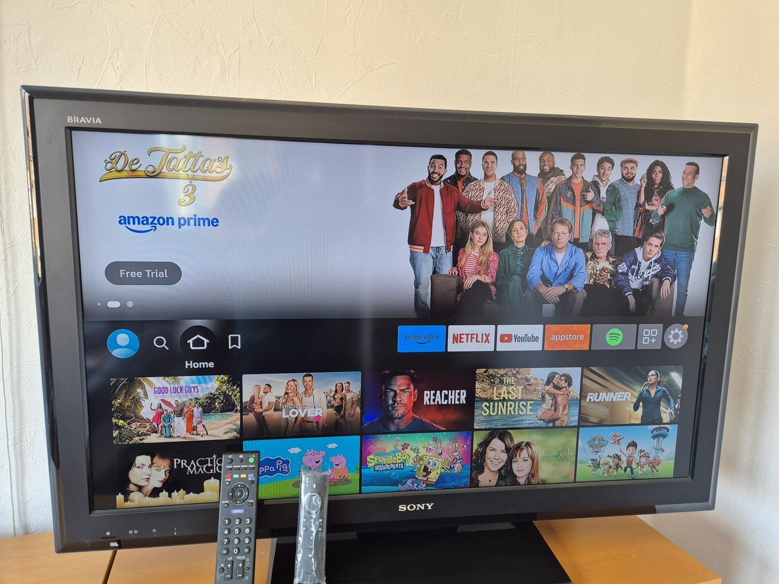 Sony 55 inch TV met Amazon Fire TV Stick (nieuw), Ophalen, Gebruikt, 50 Hz, Samsung