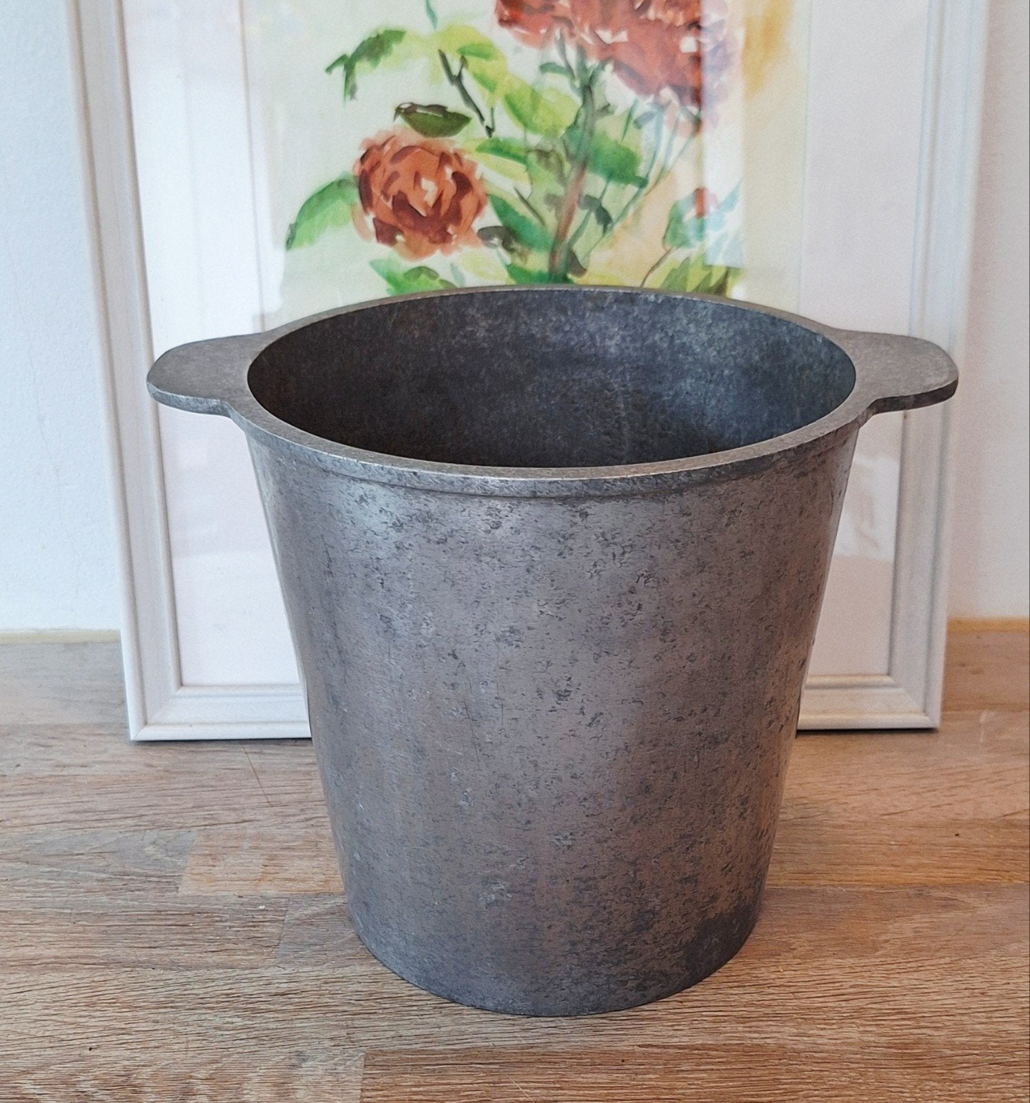 Oude zware aluminium wijnkoeler, Antiek en Kunst, Ophalen of Verzenden