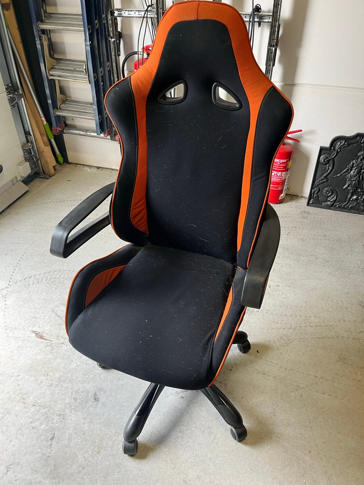 Mooie bureau / gaming stoel, Ophalen, Gebruikt, Zwart, Gaming bureaustoel