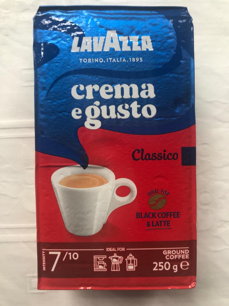 5,- / pak 250g Lavazza Crema y Gusta gemalen filterkoffie, Diversen, Levensmiddelen, Ophalen of Verzenden