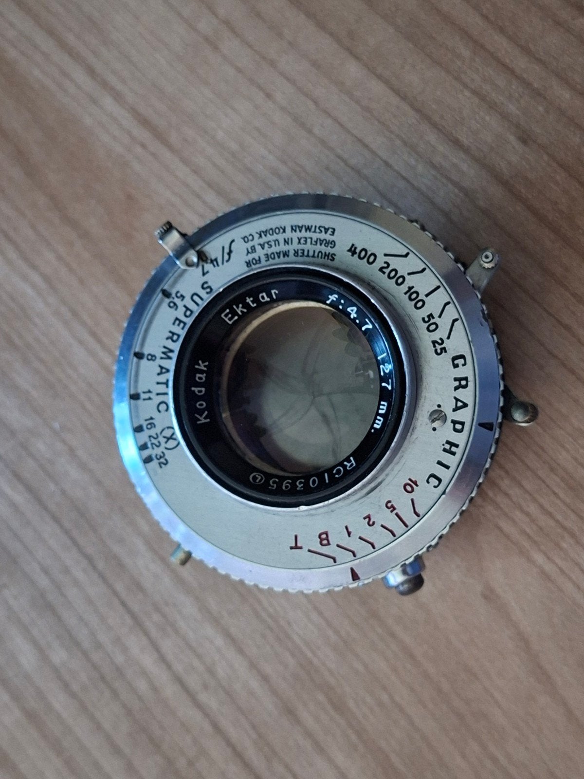 Kodak Ektar 127mm f4.7 grootformaat lens, Ophalen, Overige merken, Gebruikt, 127 mm