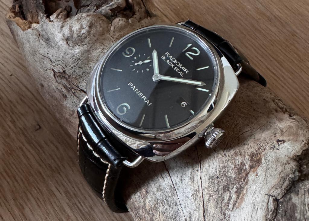 Panerai Radiomir Black Seal 3 Days Automatic PAM00388, Overige merken, Leer, Staal, Polshorloge