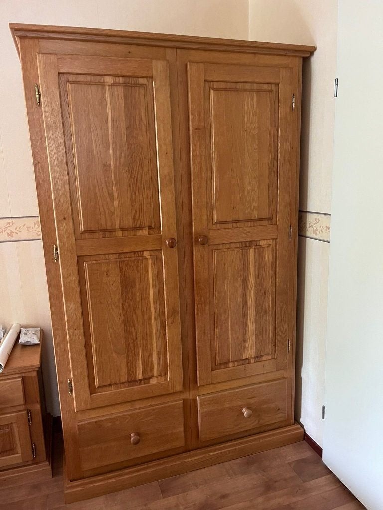 Blank eiken kledingkasten (2x), Huis en Inrichting, Kasten | Kledingkasten, Gebruikt, 150 tot 200 cm, 50 tot 100 cm, 50 tot 75 cm