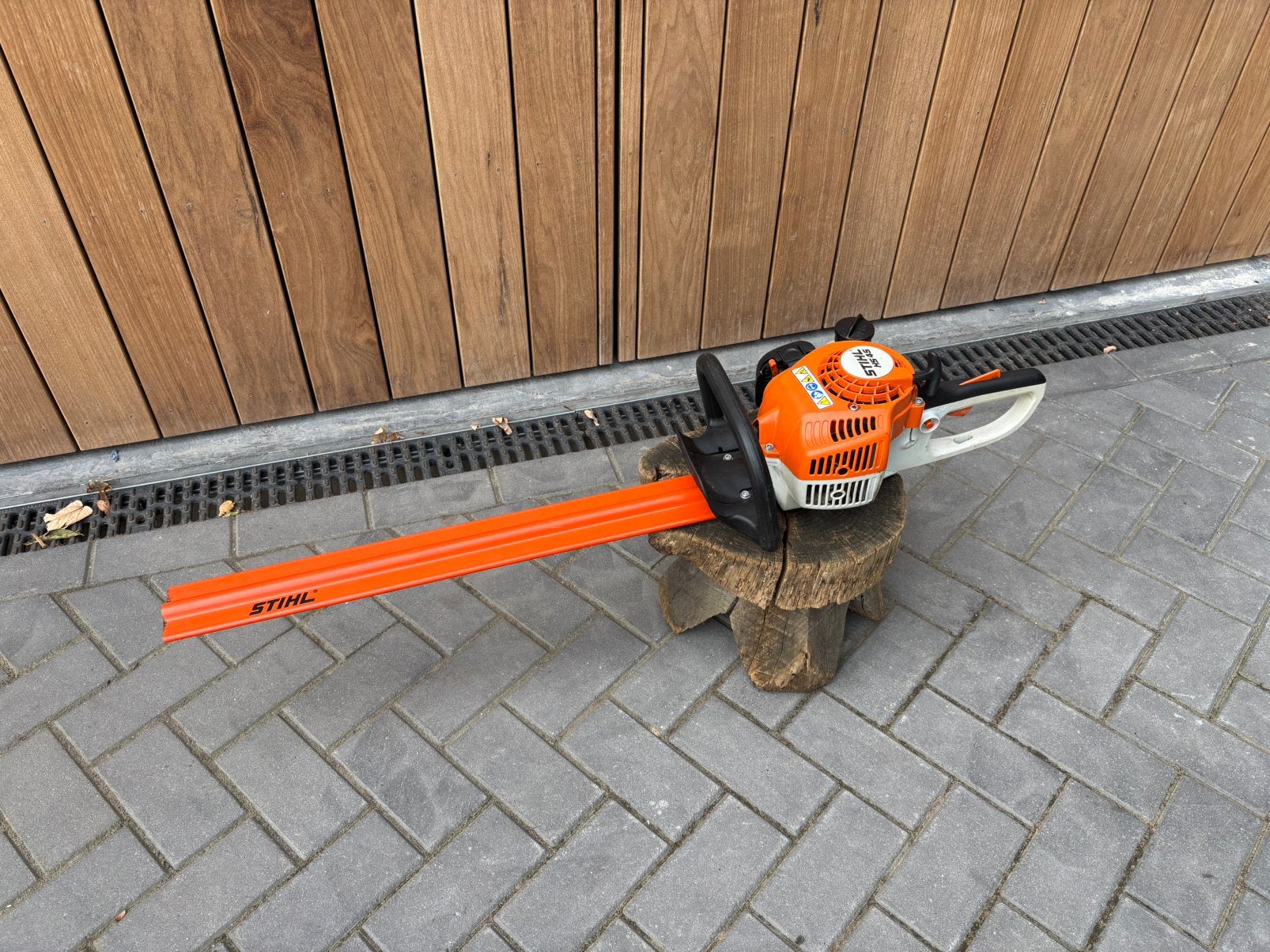 Stihl HS 45 benzine heggenschaar 60cm. Hele nette!!, Benzine, ., Stihl, Ophalen of Verzenden