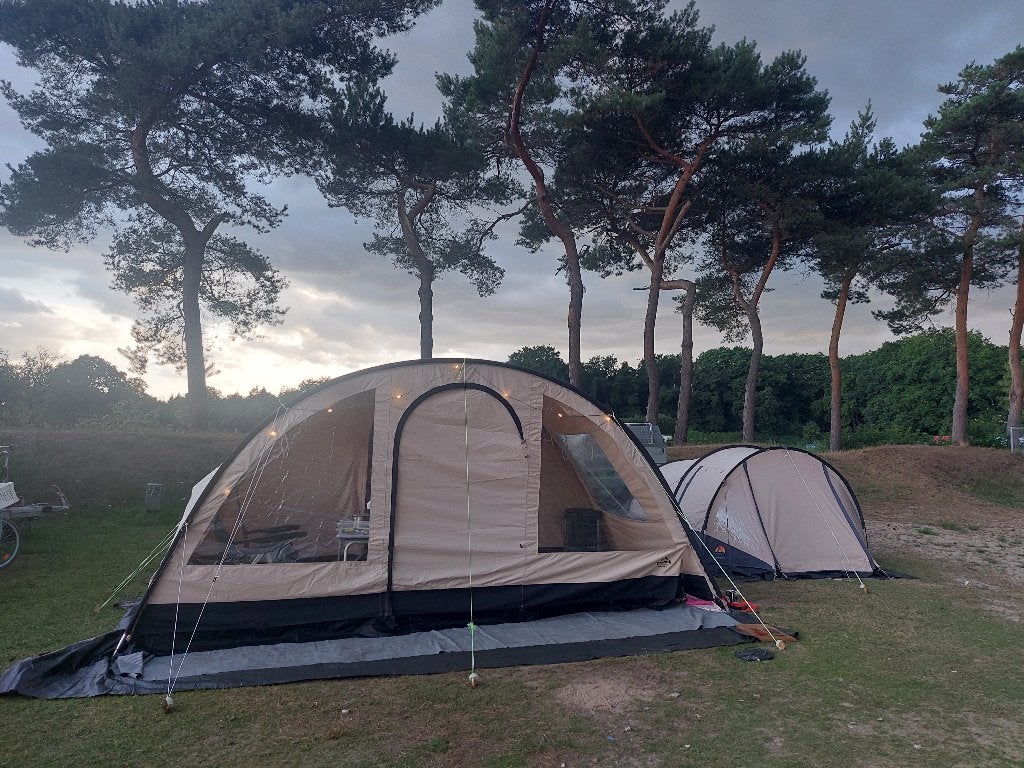 tent Familia 6 Obelink, aanhanger Erde 168, Mobicool hybrid, Ophalen, Zo goed als nieuw, Tot en met 6