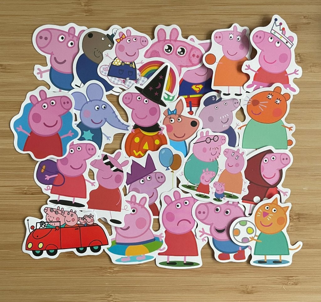 Peppa Big tekenfilm serie stickers, Verzenden, Nieuw, Meerdere stickers