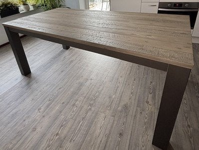 eetkamer tafel, Ophalen, 50 tot 100 cm, Zo goed als nieuw, Vijf personen of meer