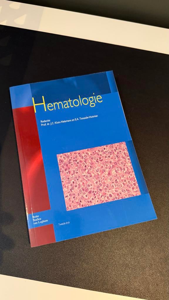 Hematologie studieboek - Tweede druk, Boeken, Ophalen of Verzenden, Beta, Nieuw, WO