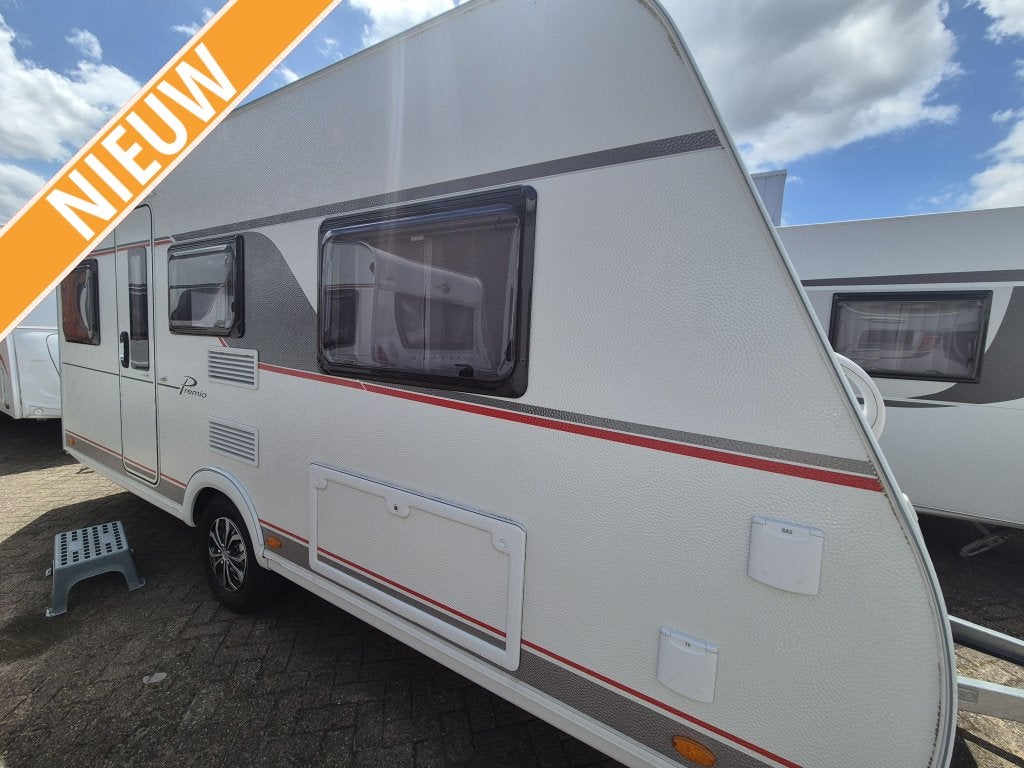 Bürstner Premio 460 TL NIEUW 1700 kg as, buitengas, Caravans en Kamperen, Caravans, Schokbreker, Treinzit, Particulier, Bürstner
