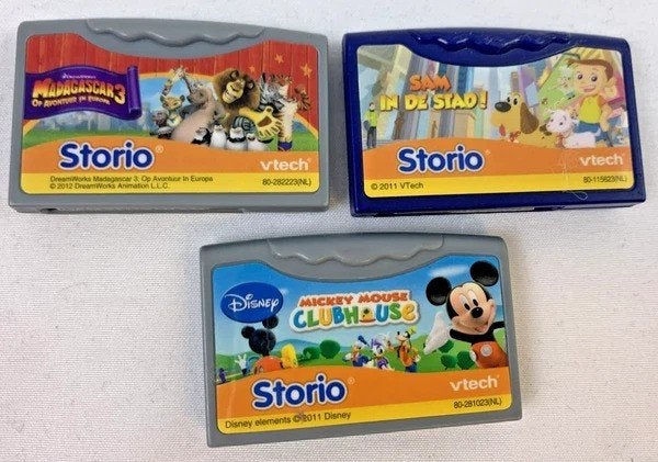 Vtech Storio set 3 spellen Madagascar Mickey Mouse Sam stad, Kinderen en Baby's, Speelgoed | Vtech, Coolsingel 104, 3011 AG Rotterdam, Netherlands