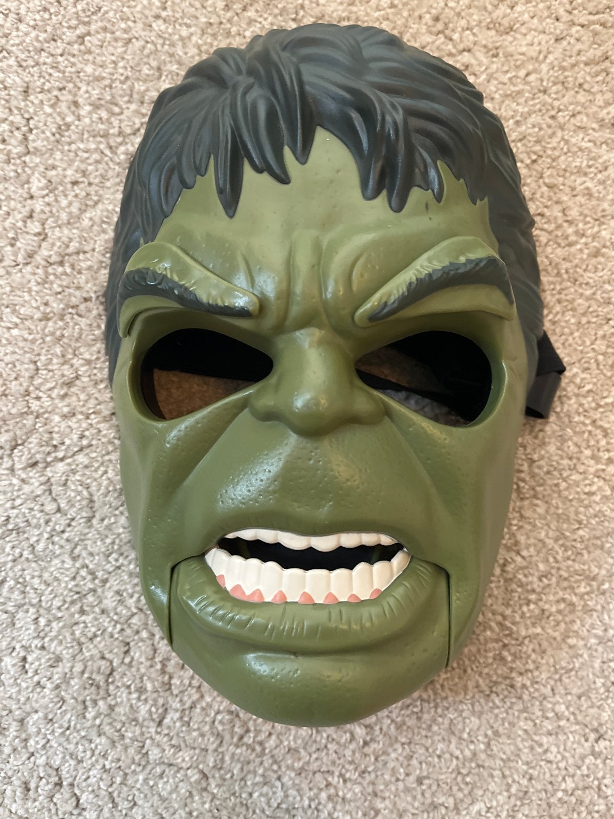 Hulk Masker - Perfect voor Carnaval of Cosplay, Ophalen of Verzenden, Gebruikt, Toneelattributen of Onderdelen