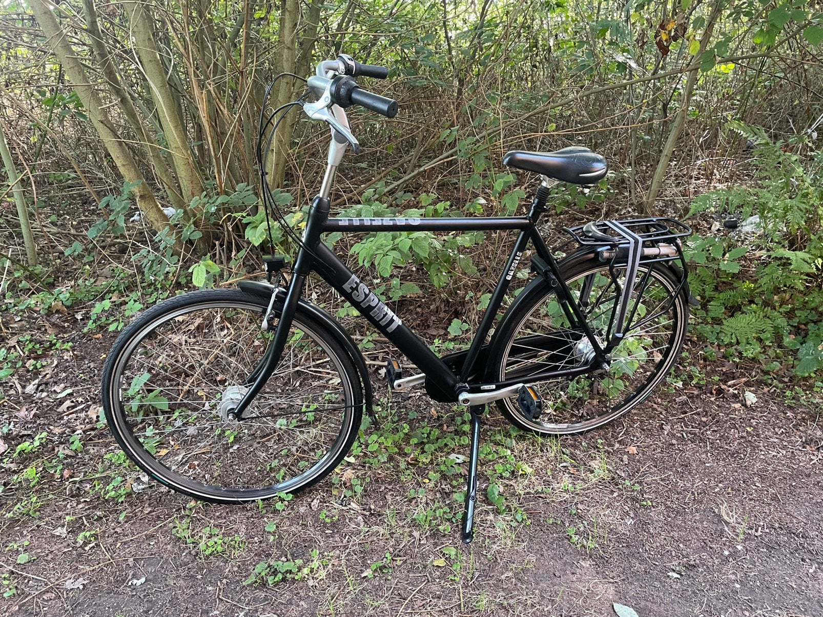 Gazelle esprit mat zwart 28 inch framemaat 61 cm, Fietsen en Brommers, Ophalen, Versnellingen, Zo goed als nieuw, 61 tot 65 cm