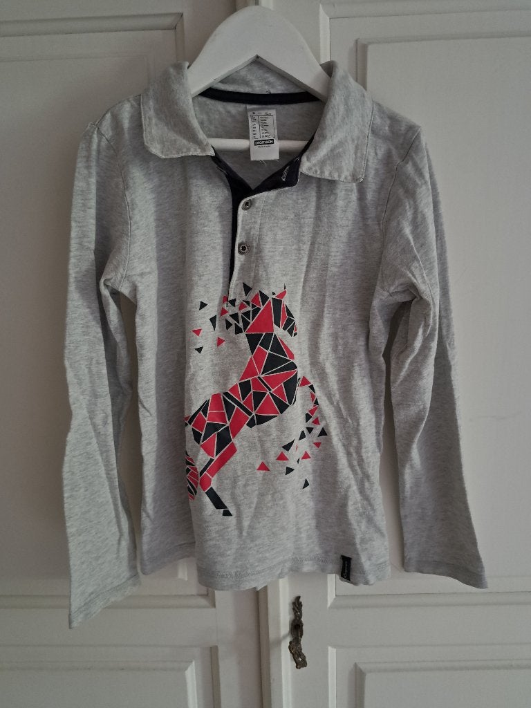 poloshirtje (Declathon) 134/140, Gebruikt, Kinderen, Overige merken, Ophalen of Verzenden