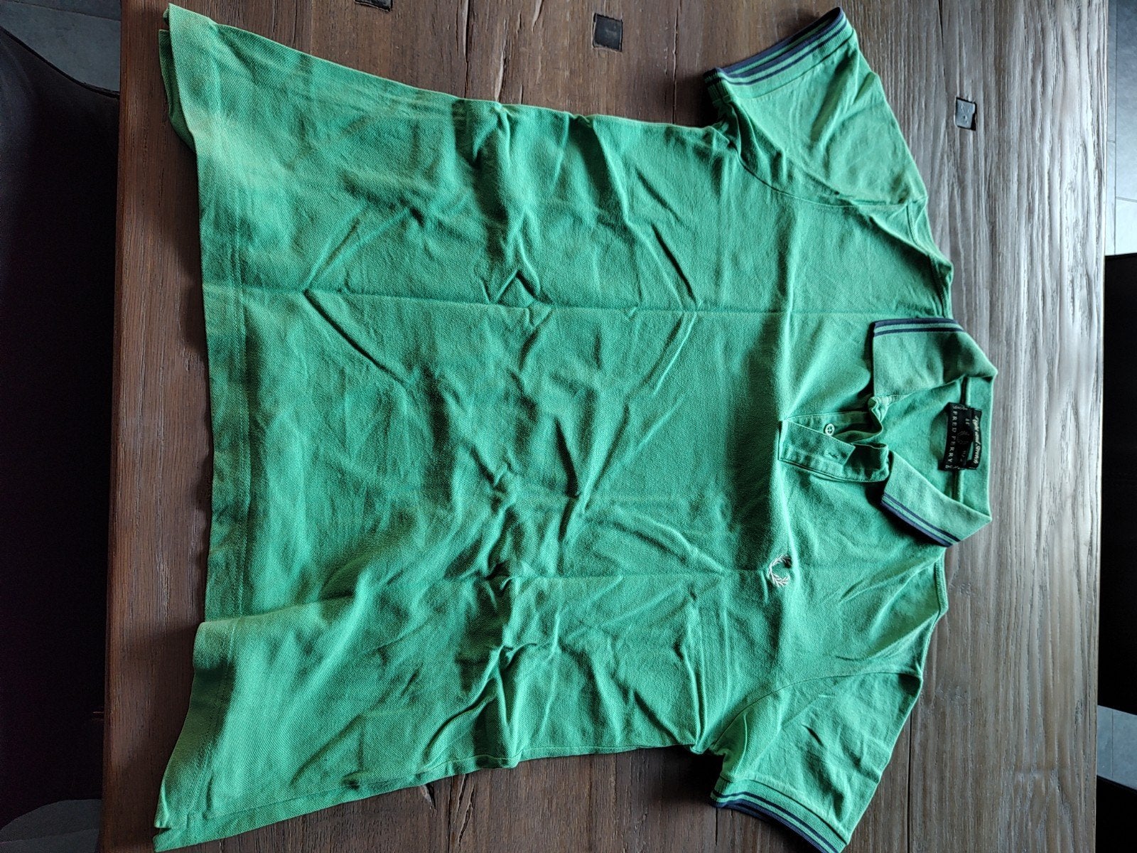 Fred Perry Polo Groen Maat L - Gedragen, Kleding | Heren, Maat 52/54 (L), Ophalen of Verzenden, Fred Perry, Gedragen