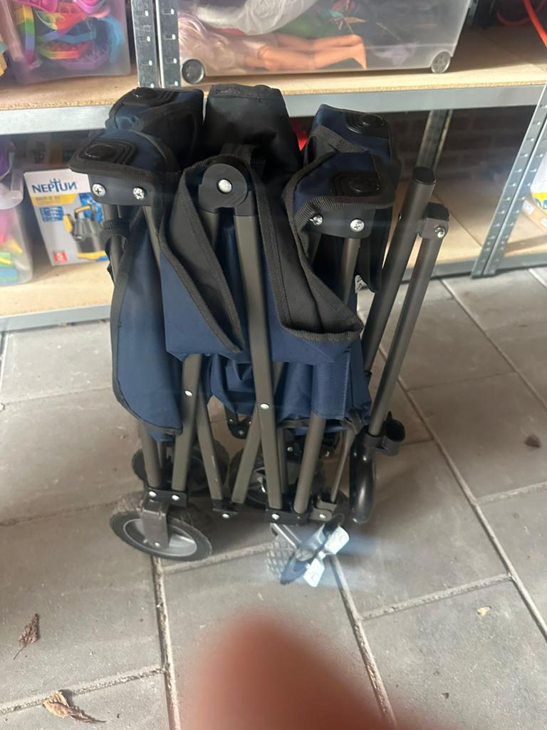 “opvouwbare bolderkar, Ophalen of Verzenden, Zo goed als nieuw
