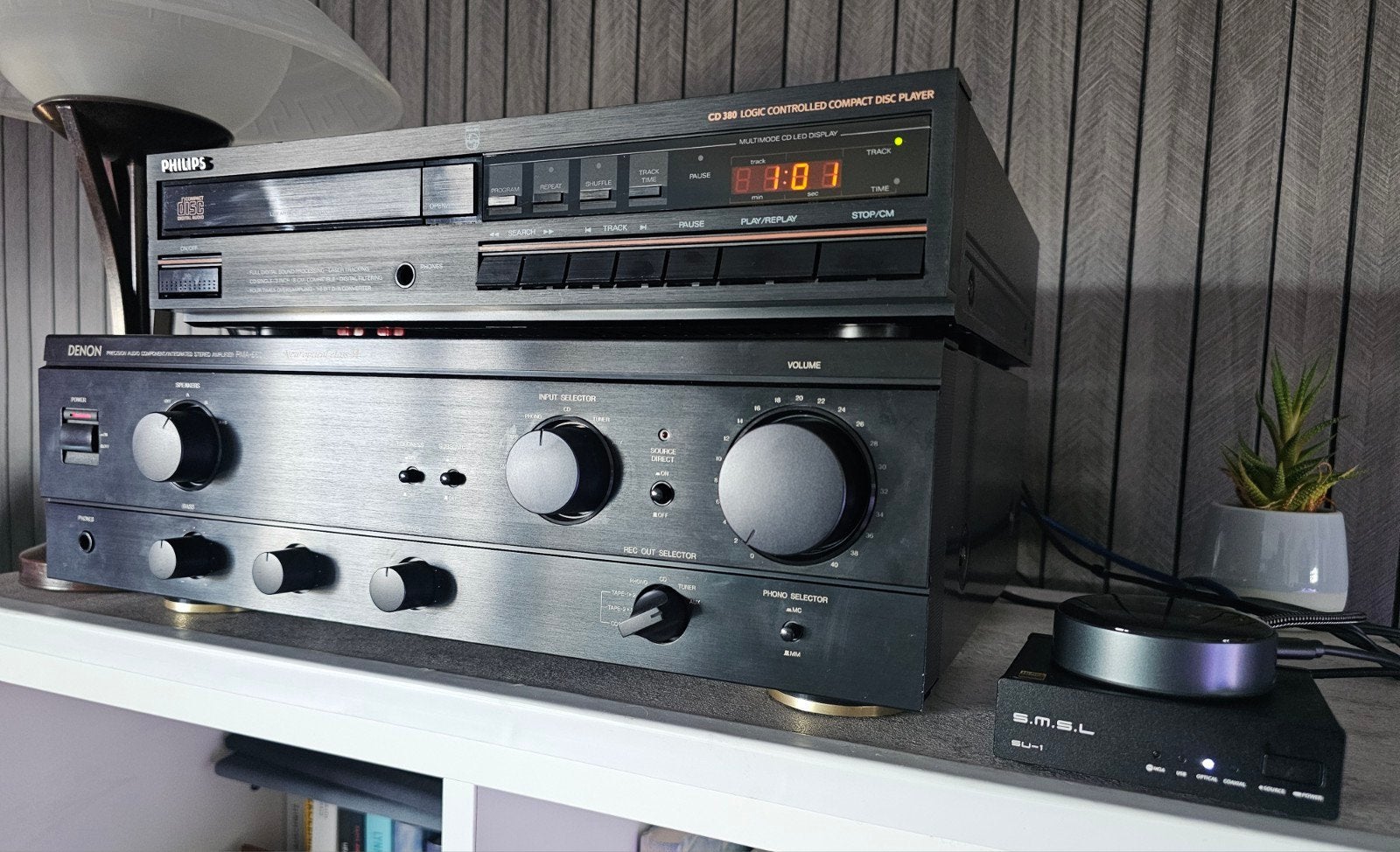 top HiFi set ELAC luidsprekers Denon Philips WiiM mini SMSL, Ophalen, Cd-speler, Denon