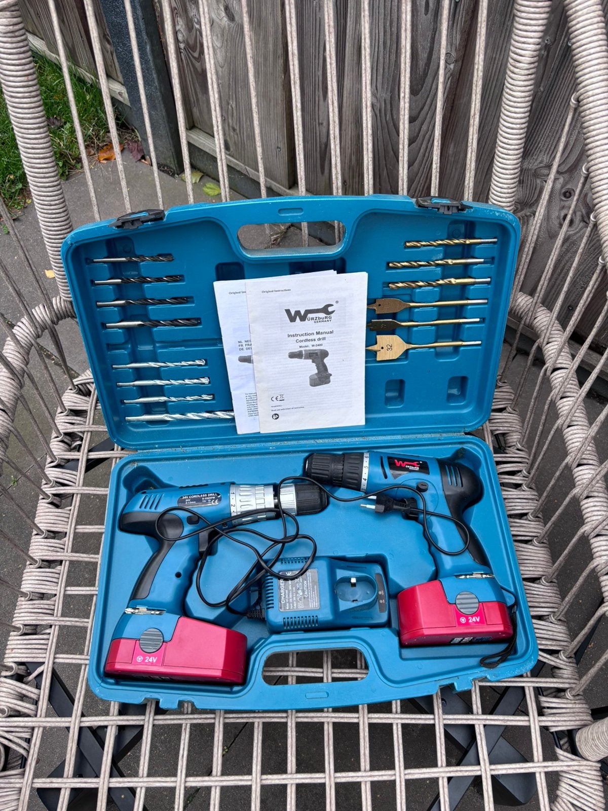 Würzburg Germany Accuboormachine en Boorhamer Set - NIEUW!, Doe-het-zelf en Verbouw, 600 watt of meer, Variabele snelheid, Ophalen of Verzenden