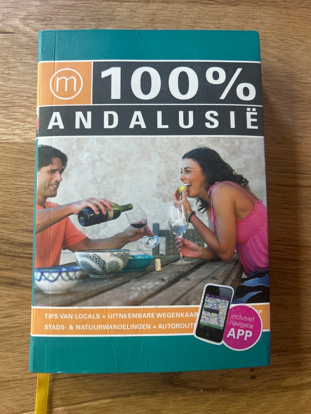 100% Andalusië Reisgids met uitneembare wegenkaart, Europa, Ophalen of Verzenden, Reisgids of -boek, Gelezen