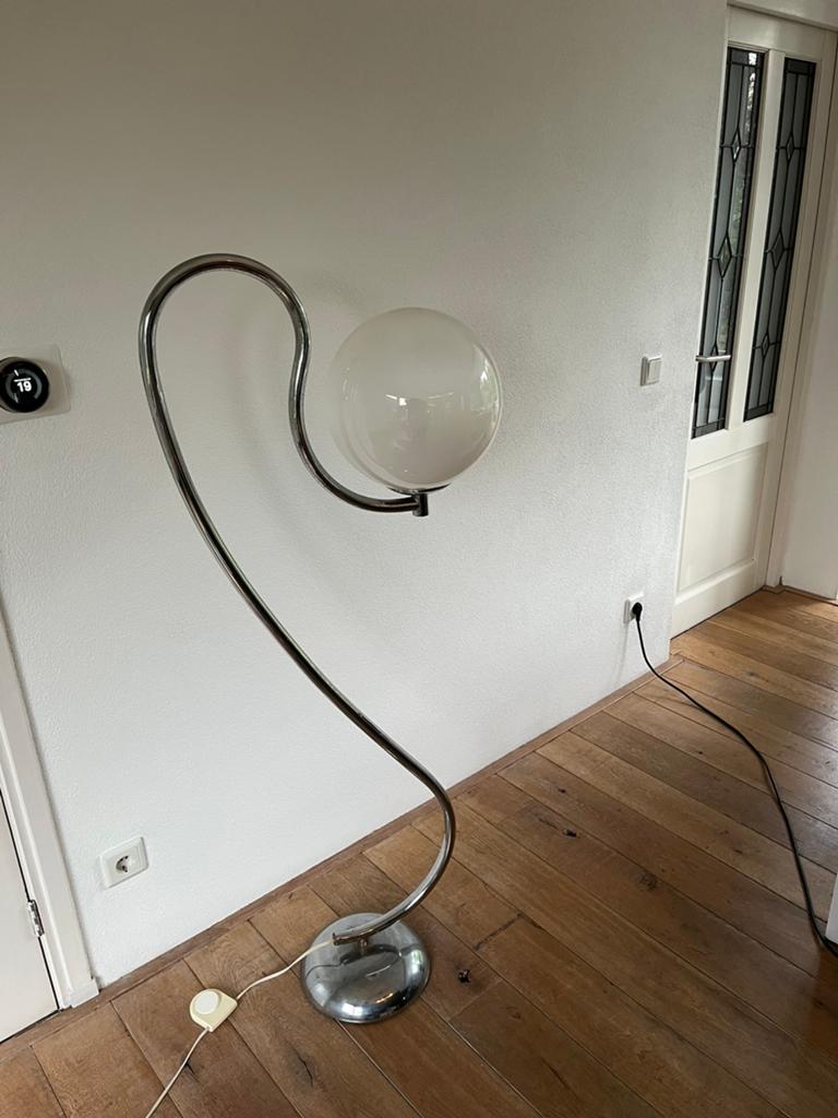 Staande lamp jaren 50 stijl, Huis en Inrichting, Ophalen of Verzenden, Zo goed als nieuw, 100 tot 150 cm