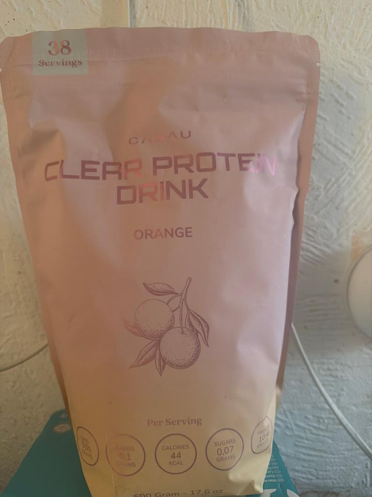 Cabau Clear Protein Drink Orange - 38 servings, Ophalen of Verzenden, Nieuw, Poeder of Drank