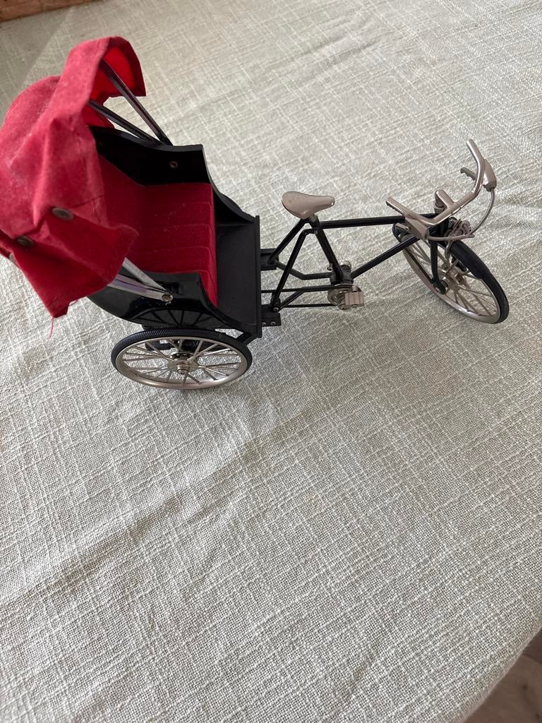 Miniatuur riksja, Ophalen of Verzenden, Gebruikt