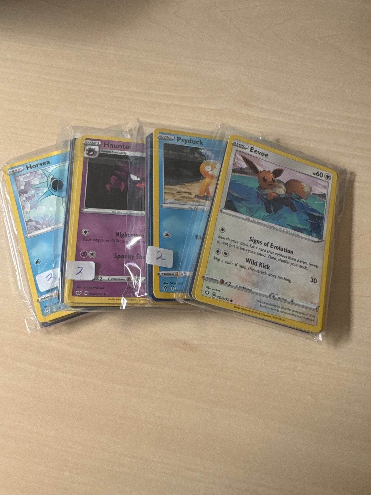 Pakketjes pokemonkaarten voor kids, Ophalen of Verzenden, Zo goed als nieuw, Meerdere kaarten, Foil