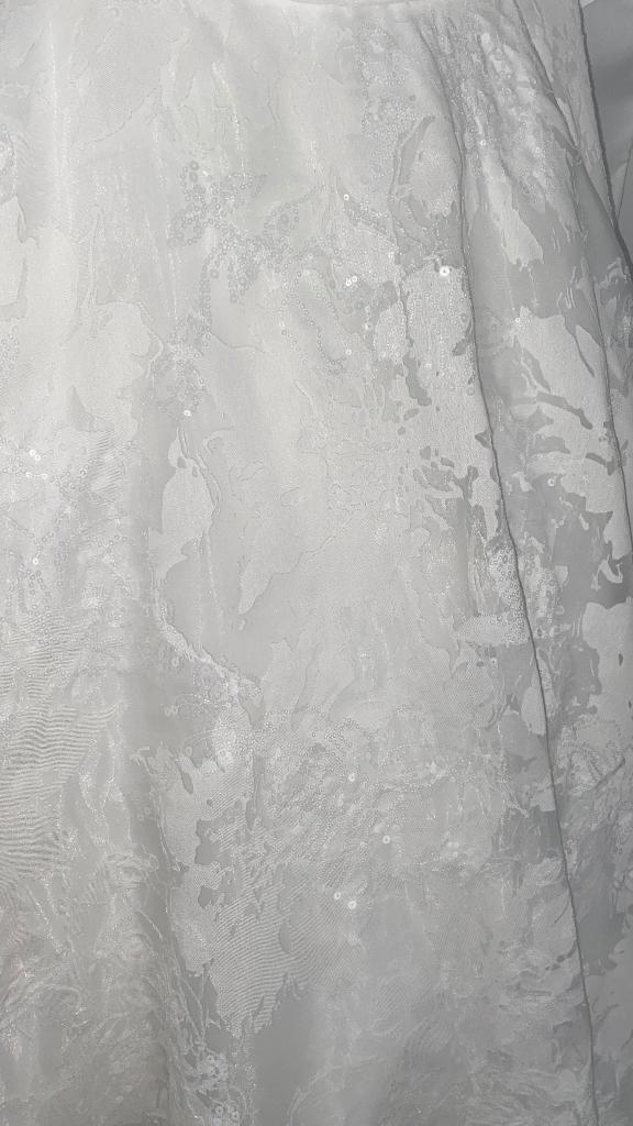 Nieuwe trouwjurk maat 42 – nooit gedragen (Dani van Toll), Kleding | Dames, Ophalen, Overige typen, Wit, Maat 42/44 (L)