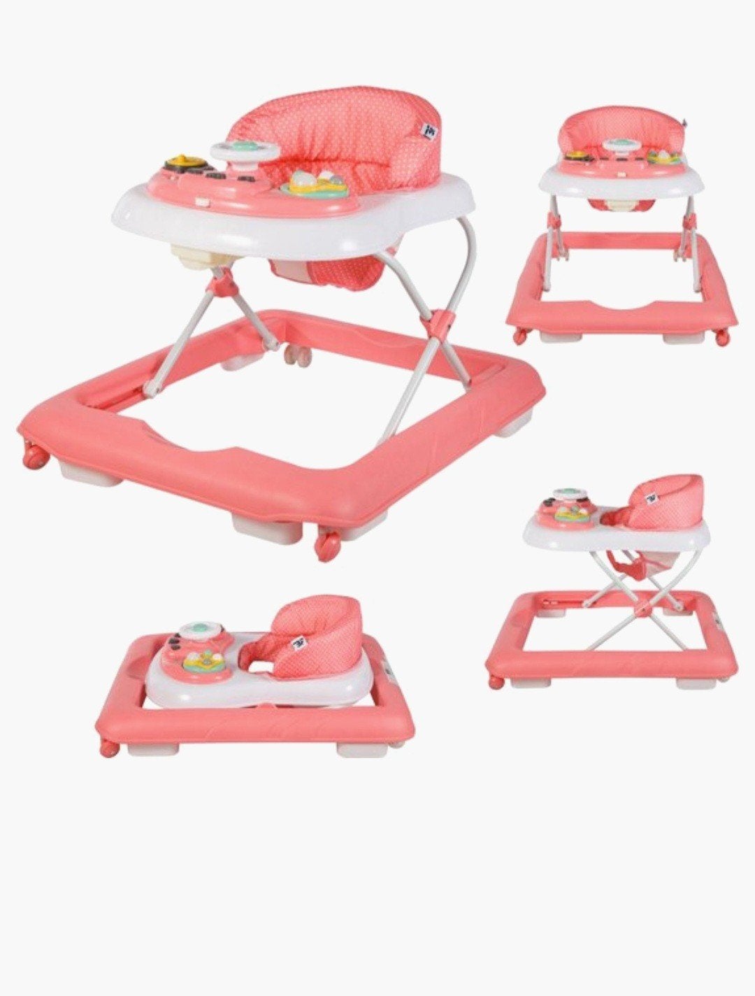 Roze Baby Loopstoel met Speelblad - Verstelbaar, Ophalen, Gebruikt