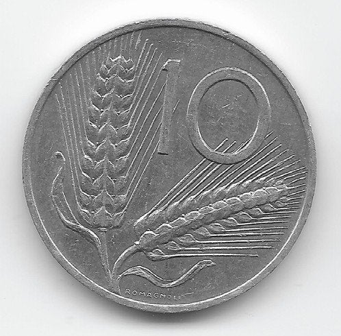 Italië 10 lire 1980 KM# 93, Verzenden, Italië, Losse munt