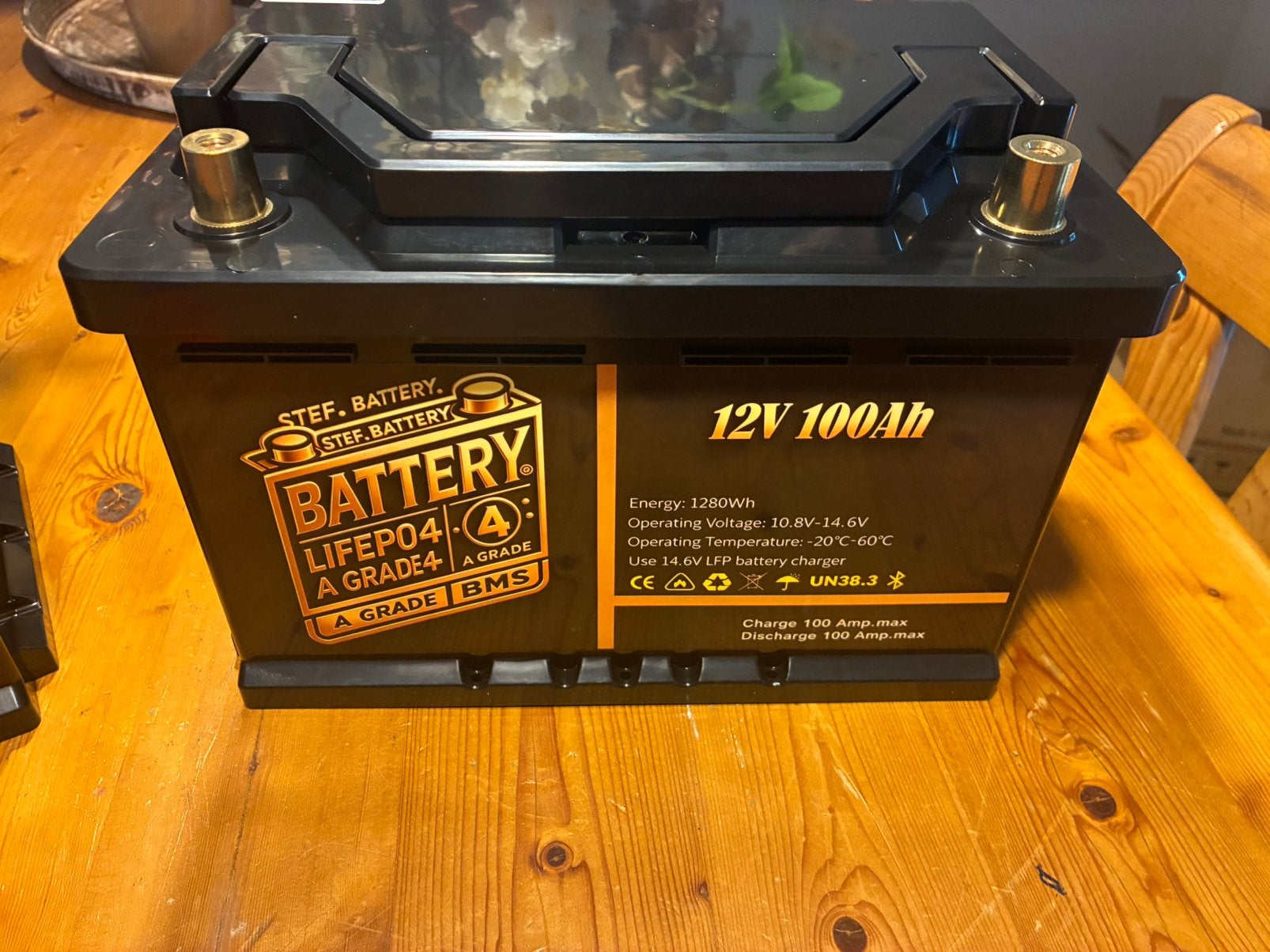 12V 100Ah Smart LiFePO4 accu met Bluetooth, Ophalen of Verzenden, Nieuw