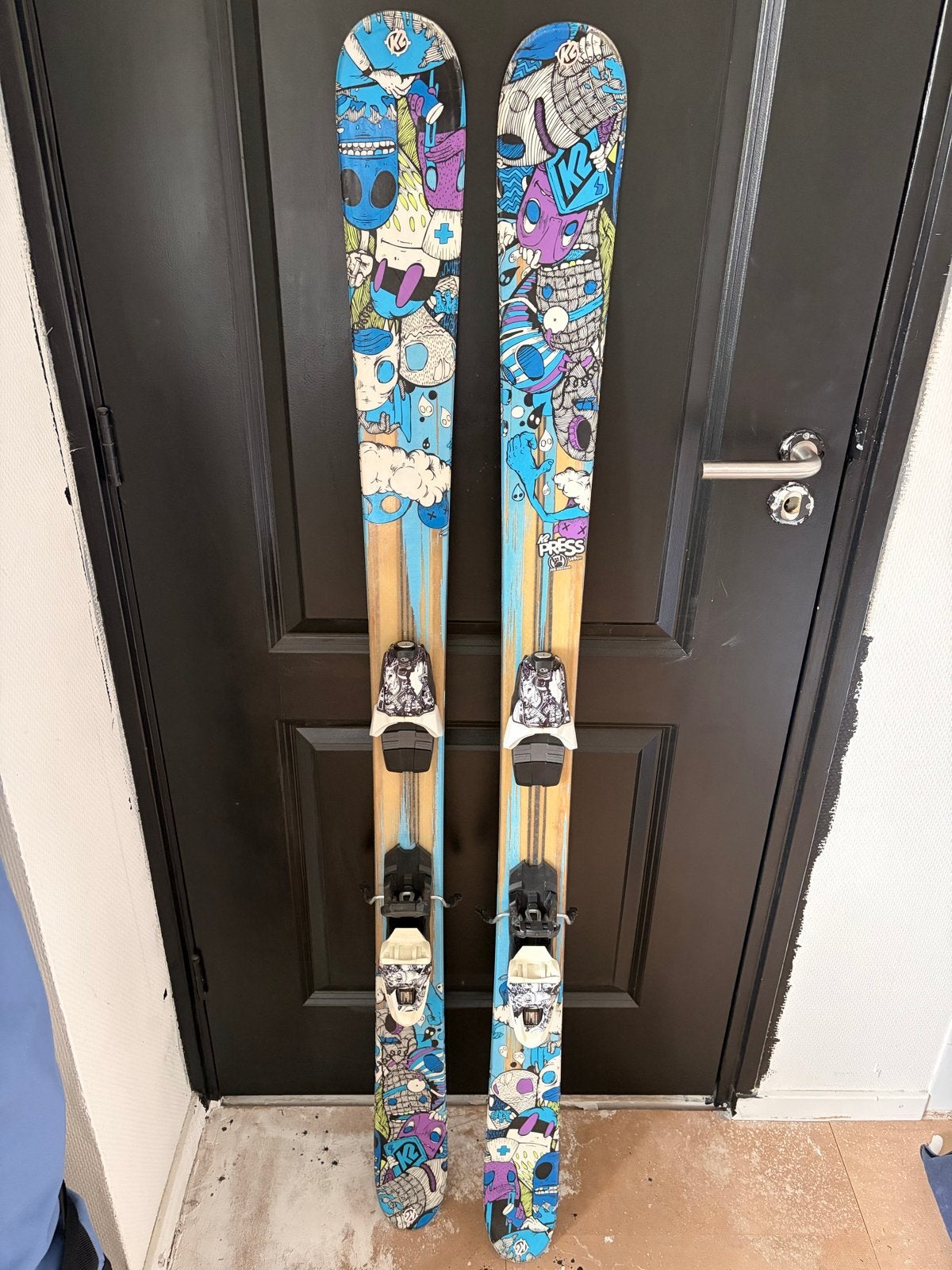 K2 Skis met design en bindingen, 160 tot 180 cm, Gebruikt, Skiën, Ski's