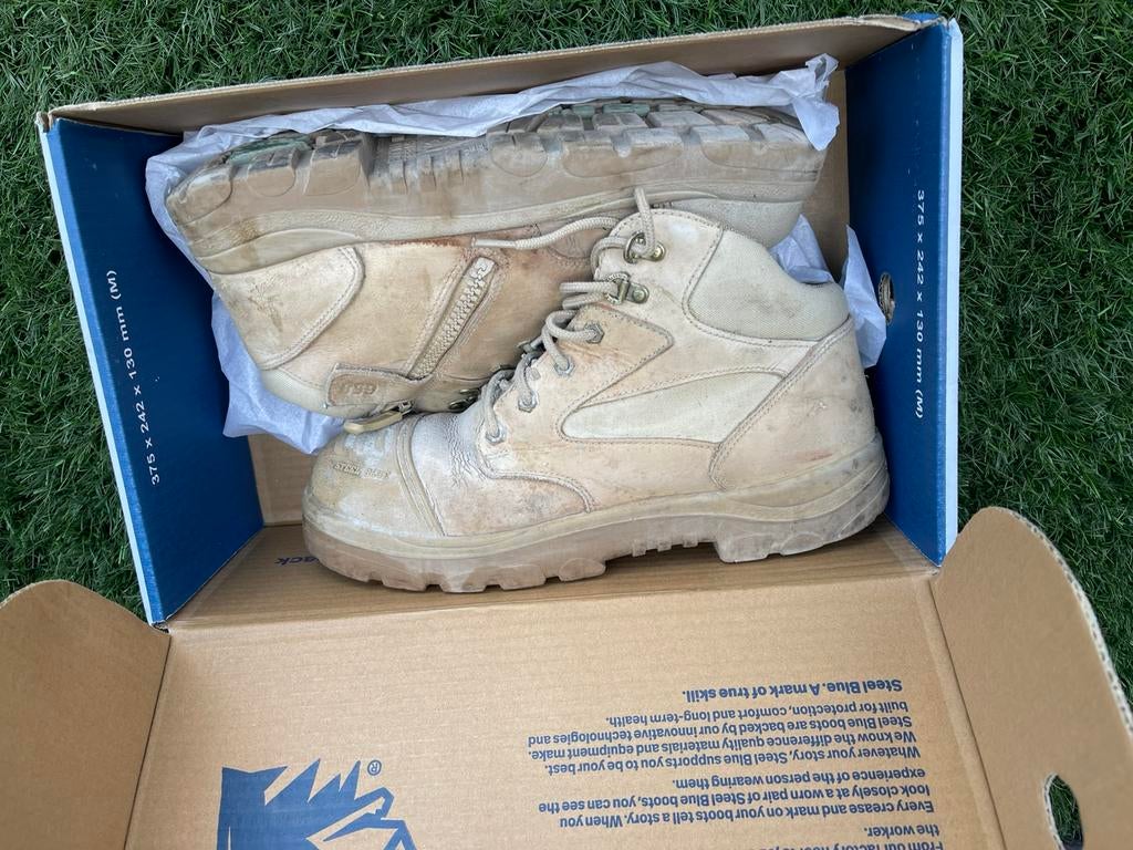 Steel blue werkschoenen 46 zipper, Ophalen of Verzenden, Zo goed als nieuw