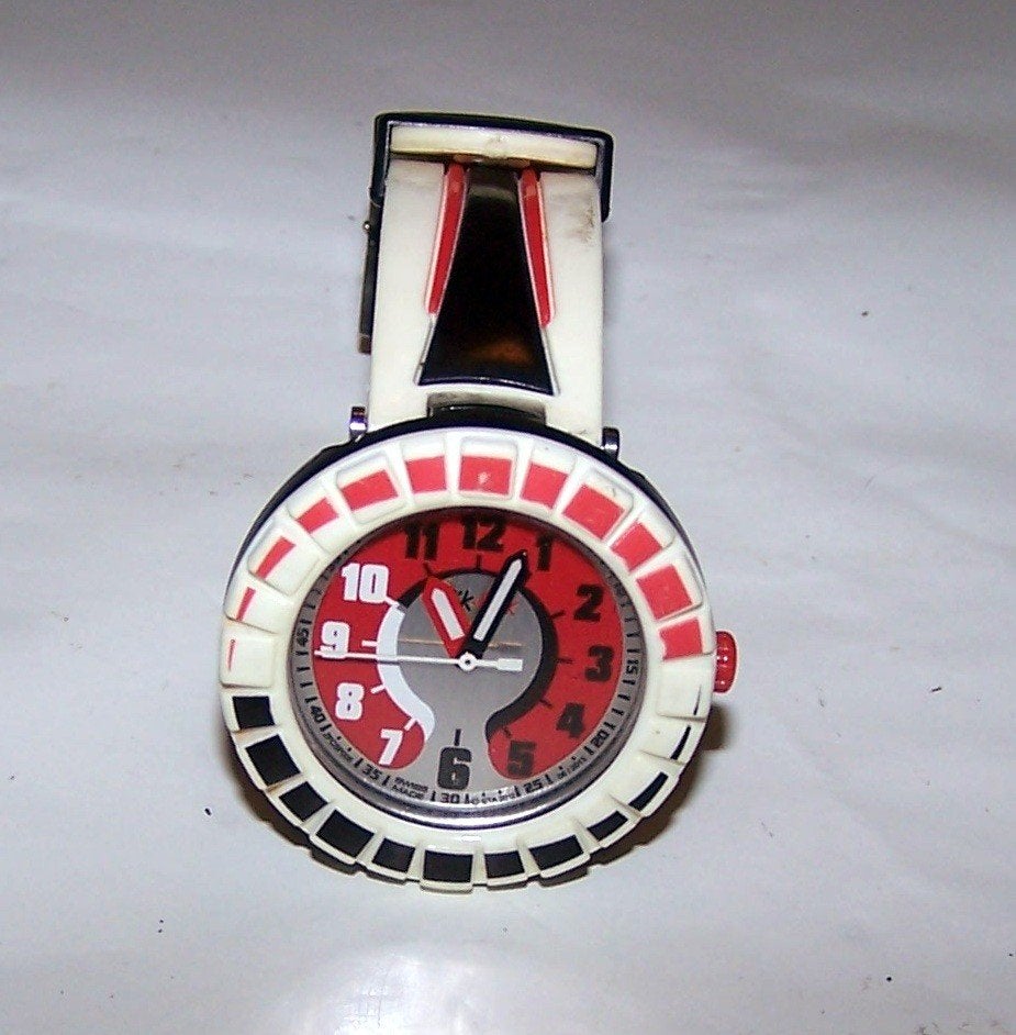 Mooi Flik Flak horloge. Swiss made. Nieuwe batterij. Nwst., Ophalen of Verzenden, Zo goed als nieuw