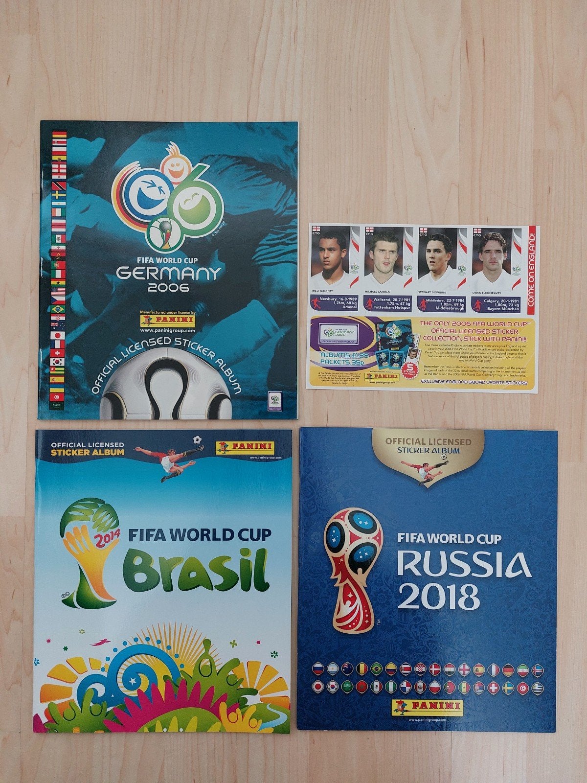 panini leeg album 2006 2014 2018 incl. gratis stickers, Ophalen of Verzenden, Zo goed als nieuw, Buitenlandse clubs, Poster, Plaatje of Sticker