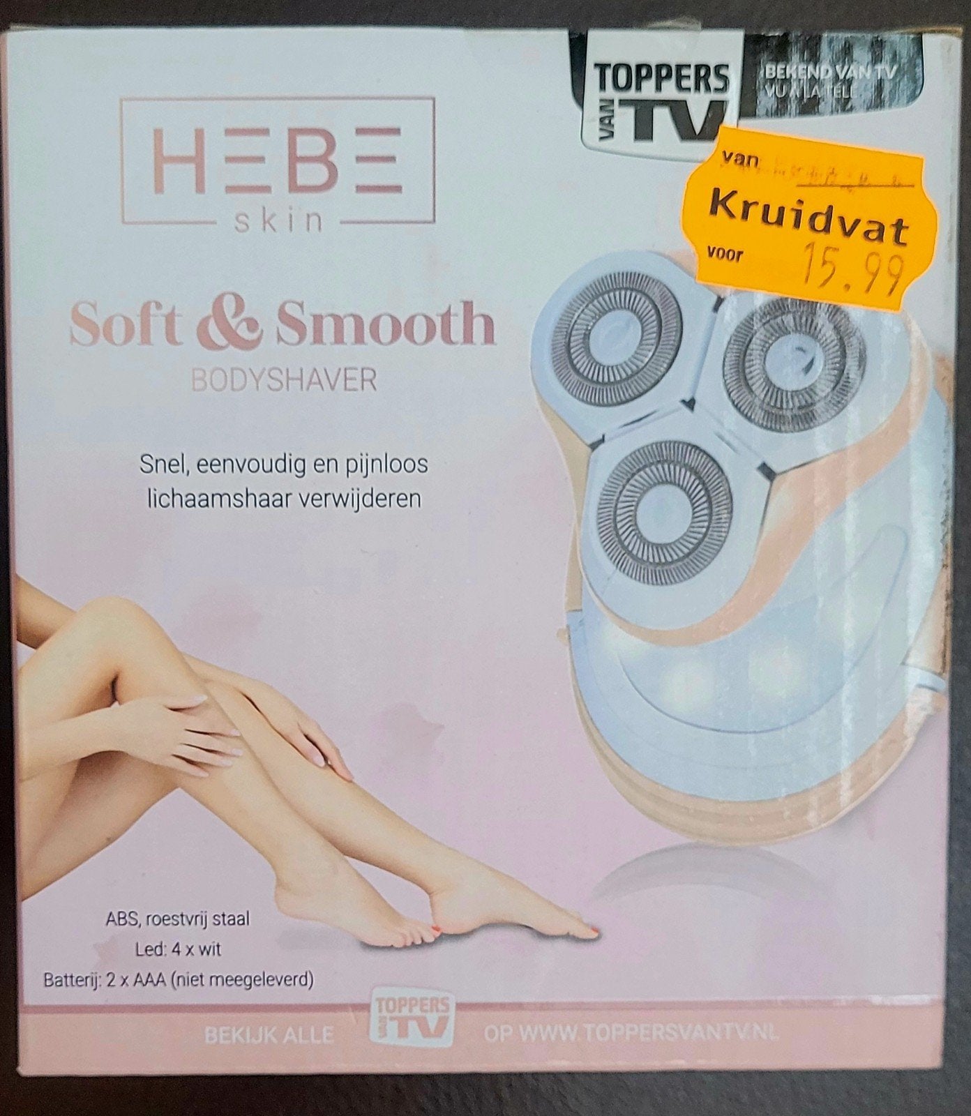Hebe Skin Soft & Smooth Bodyshaver - Pijnloos Ontharen, Ophalen of Verzenden, Nieuw