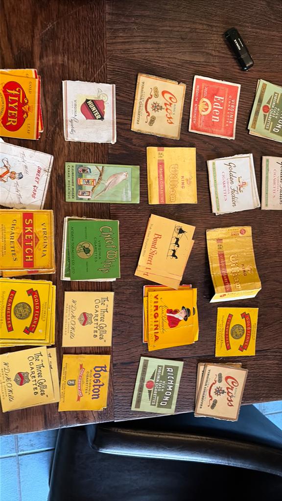Verzameling van vintage sigaren doosjes en bandjes, Ophalen of Verzenden, Gebruikt