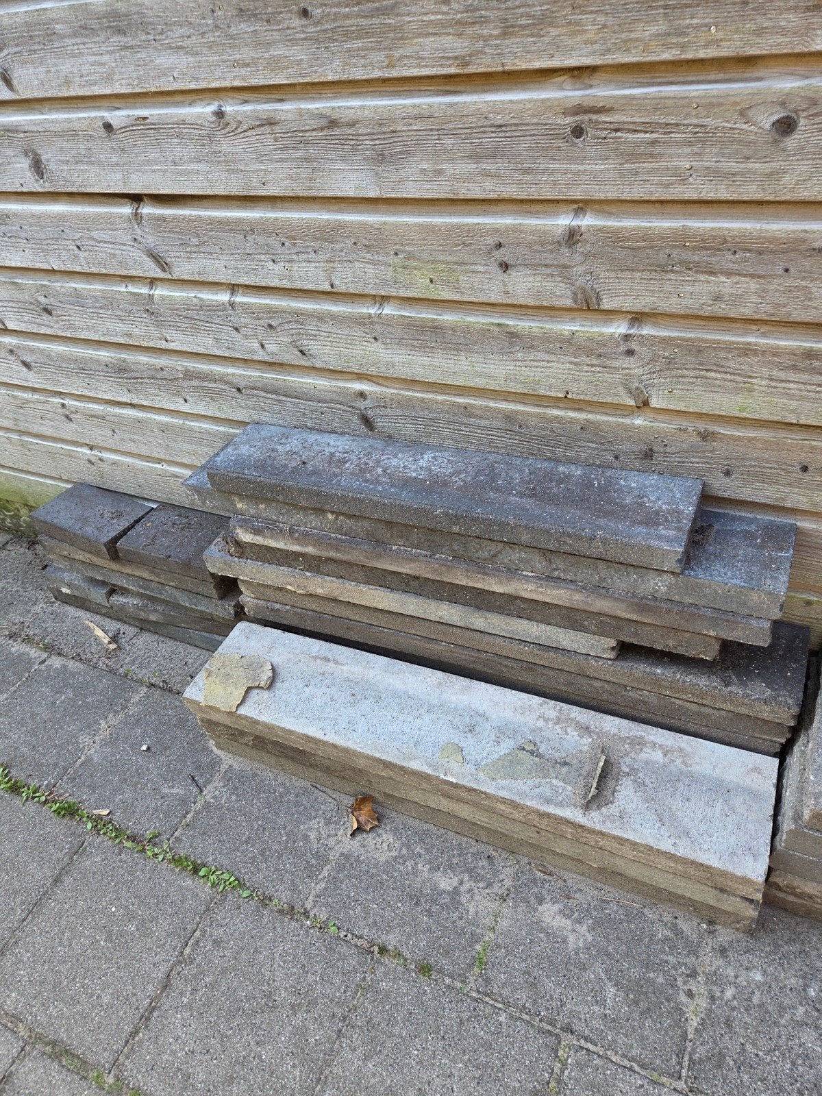 Opsluitbanden antraciet/grijs, Tuin en Terras, Ophalen, Gebruikt, Overige typen, Minder dan 5 m²