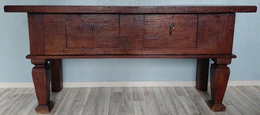 Antieke sidetable, Huis en Inrichting, Ophalen, Gebruikt, 150 tot 200 cm, Overige houtsoorten