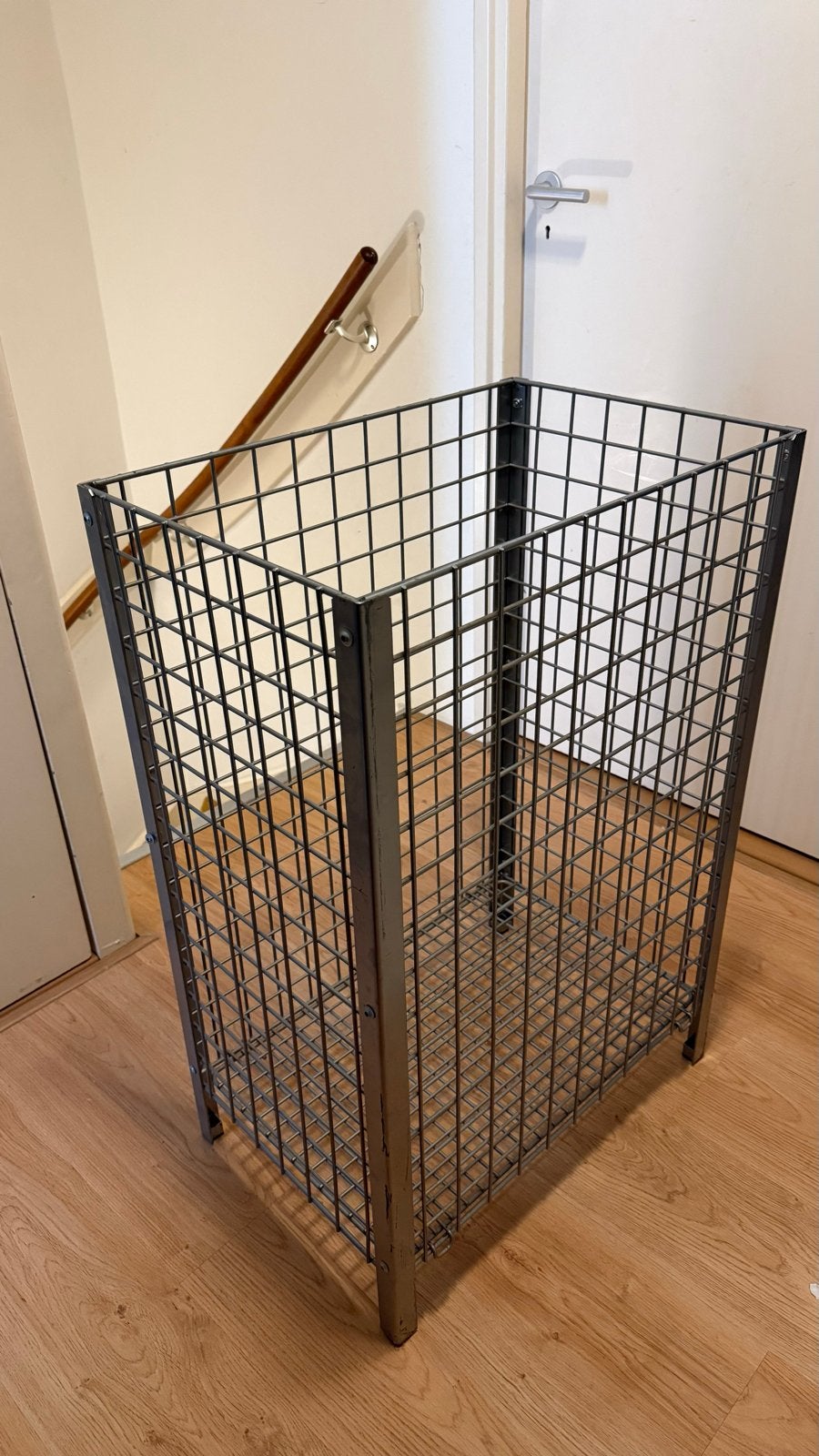 2x Industriële Metalen draadmand - Hoogte 87cm, Ophalen, Gebruikt, Minder dan 50 cm, 50 tot 75 cm