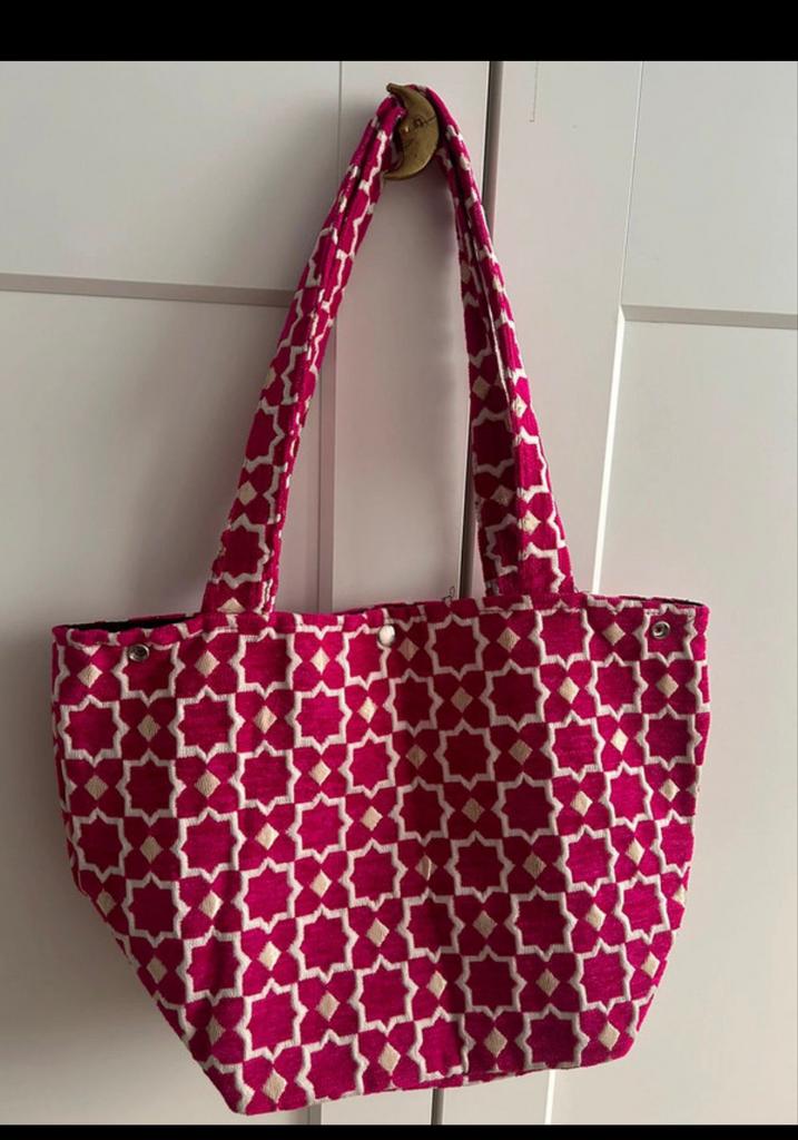 Tas uit Marokko, Sieraden, Tassen en Uiterlijk, Tassen | Damestassen, Ophalen of Verzenden, Nieuw, Roze, Handtas
