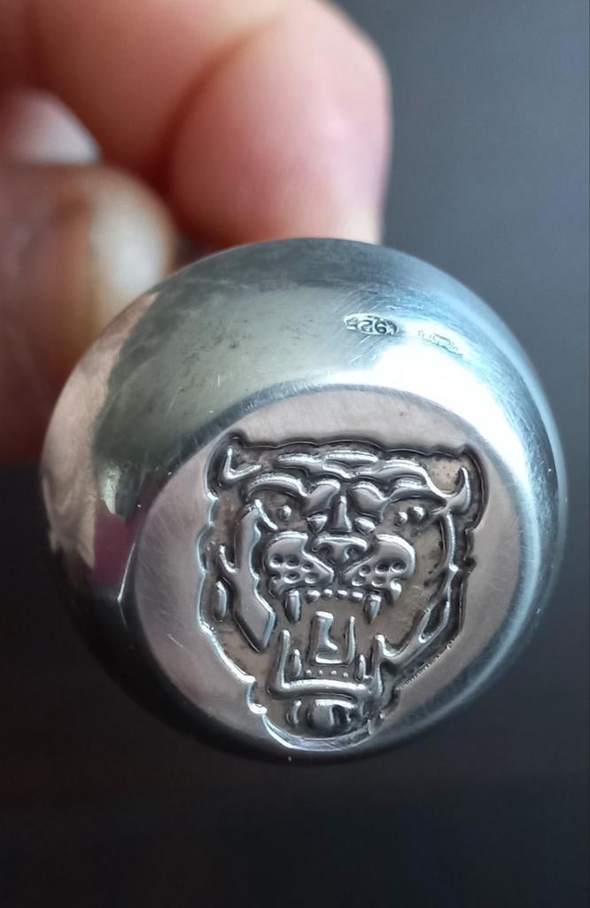 Zilveren Jaguar Wijnstopper – 925 Sterling Zilver, Ophalen of Verzenden, Zilver