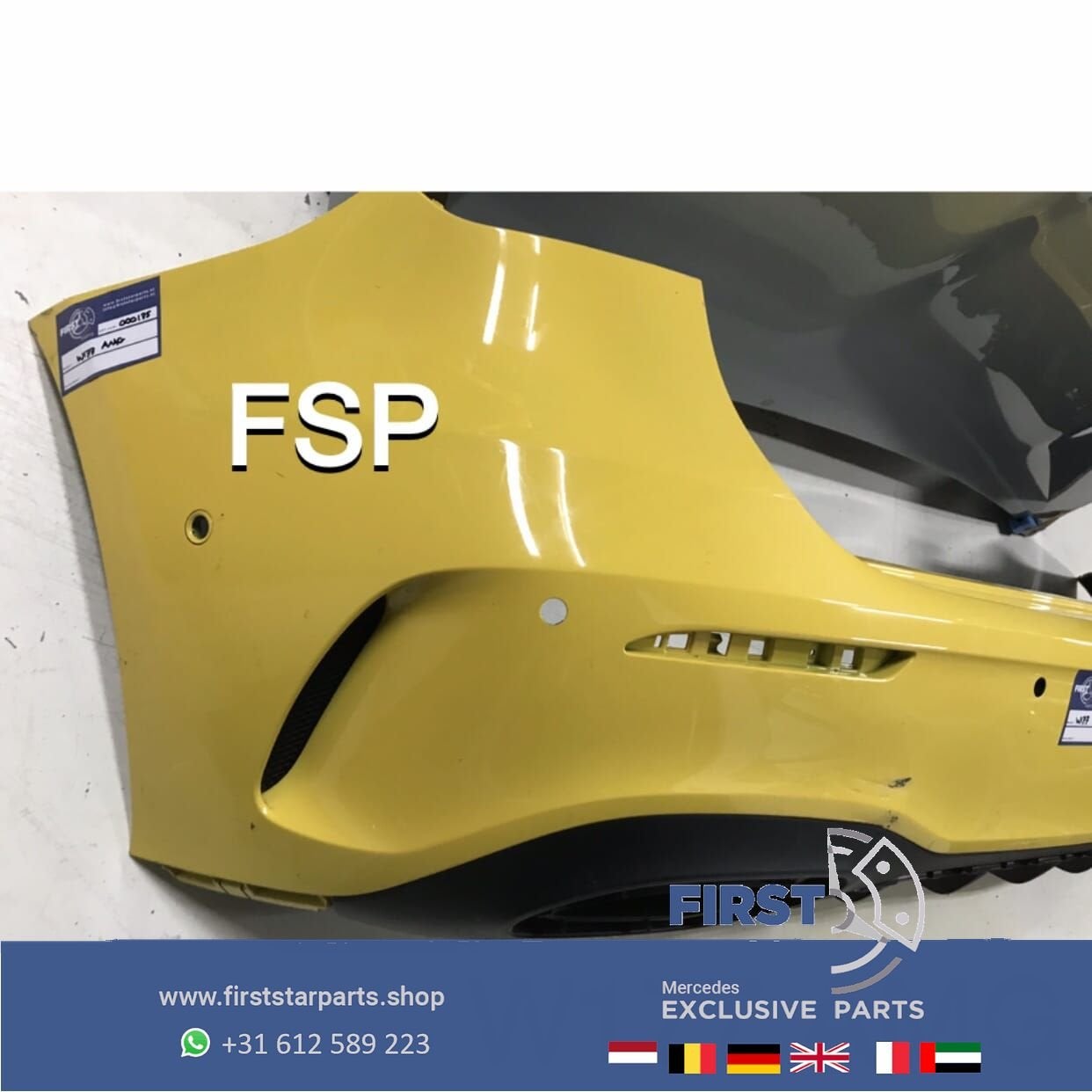 W177 AMG ACHTERBUMPER + Diffuser Mercedes A Klasse 2018-2024, Gebruikt, -, Ophalen of Verzenden, Achter