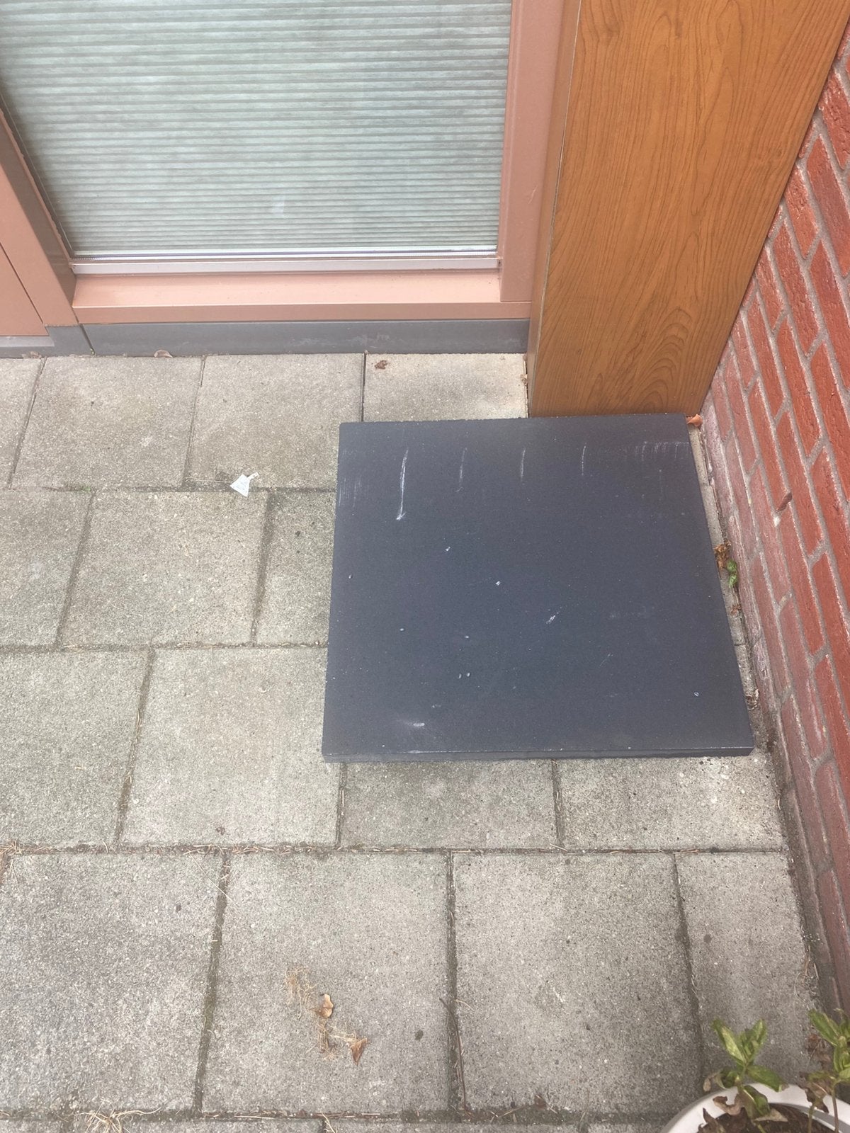 36 tuintegels 60x60x4 antraciet, Tuin en Terras, Ophalen, Zo goed als nieuw, Beton, Terrastegels
