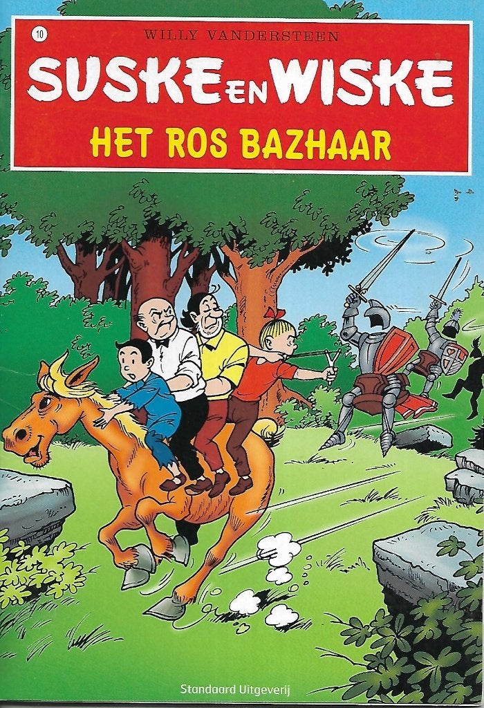 Suske en Wiske - Nr. 10: Het ros bazhaar, Eén stripboek, Ophalen of Verzenden, Gelezen