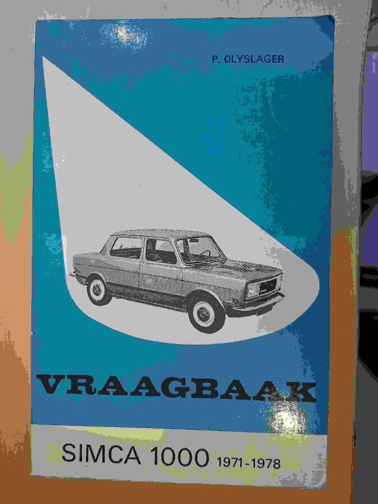 Vraagbaak Simca 1000 1971-1978, Ophalen of Verzenden