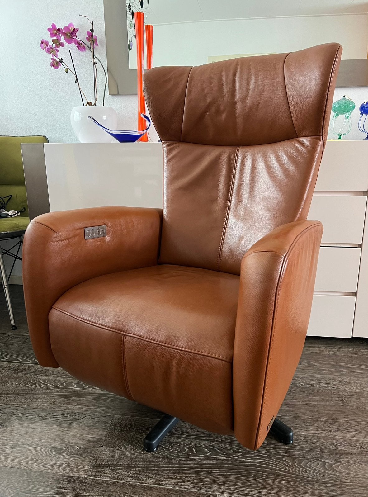 Prominent Relaxfauteuil/relaxstoel op accu/fauteuil, Gebruikt, Leer, Ophalen of Verzenden, Relax fauteuil/relax stoel/relaxfauteuil/relaxstoel/relax